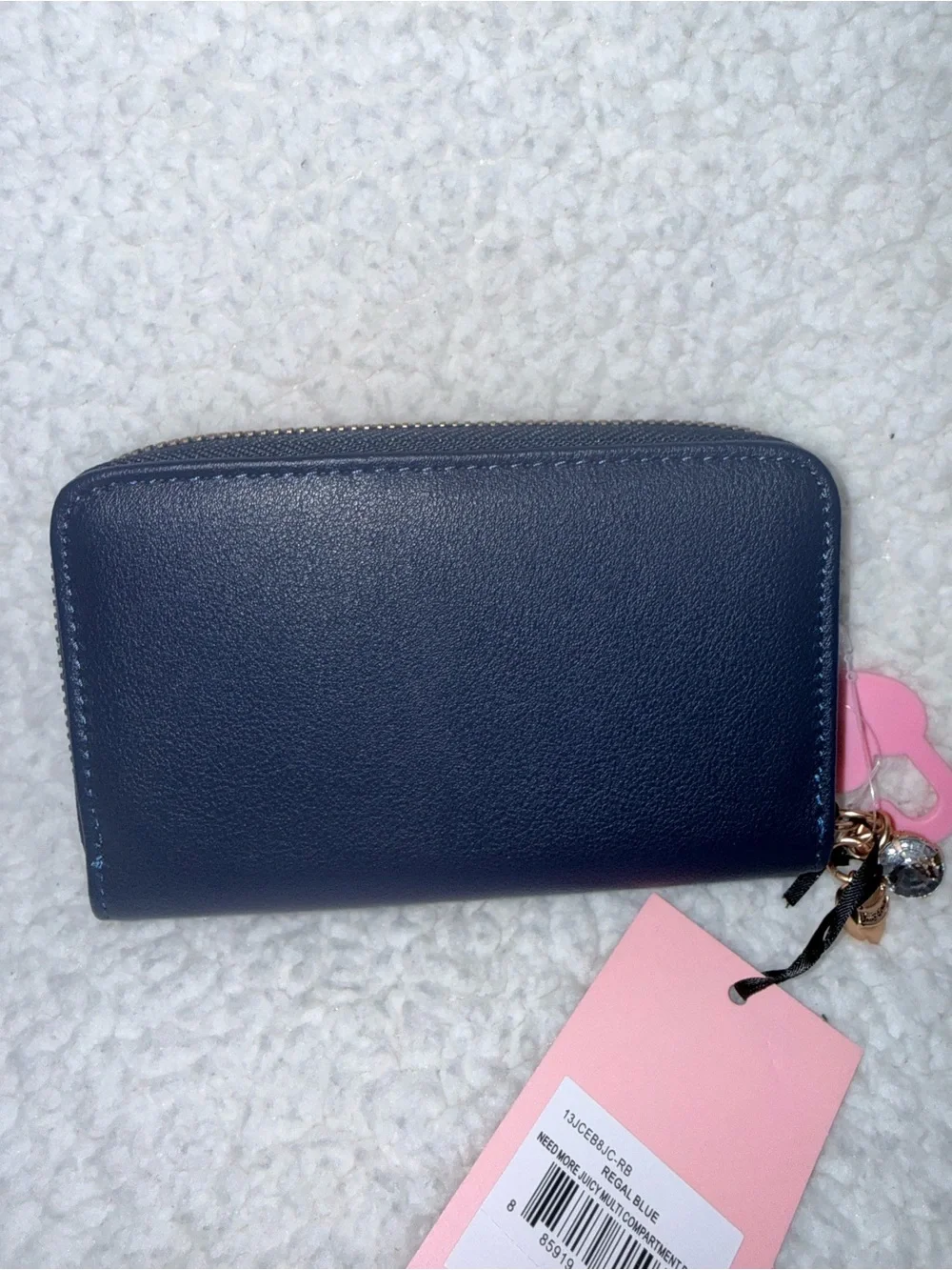 NWT Need More Juicy Bifold Wallet in Regal Blue